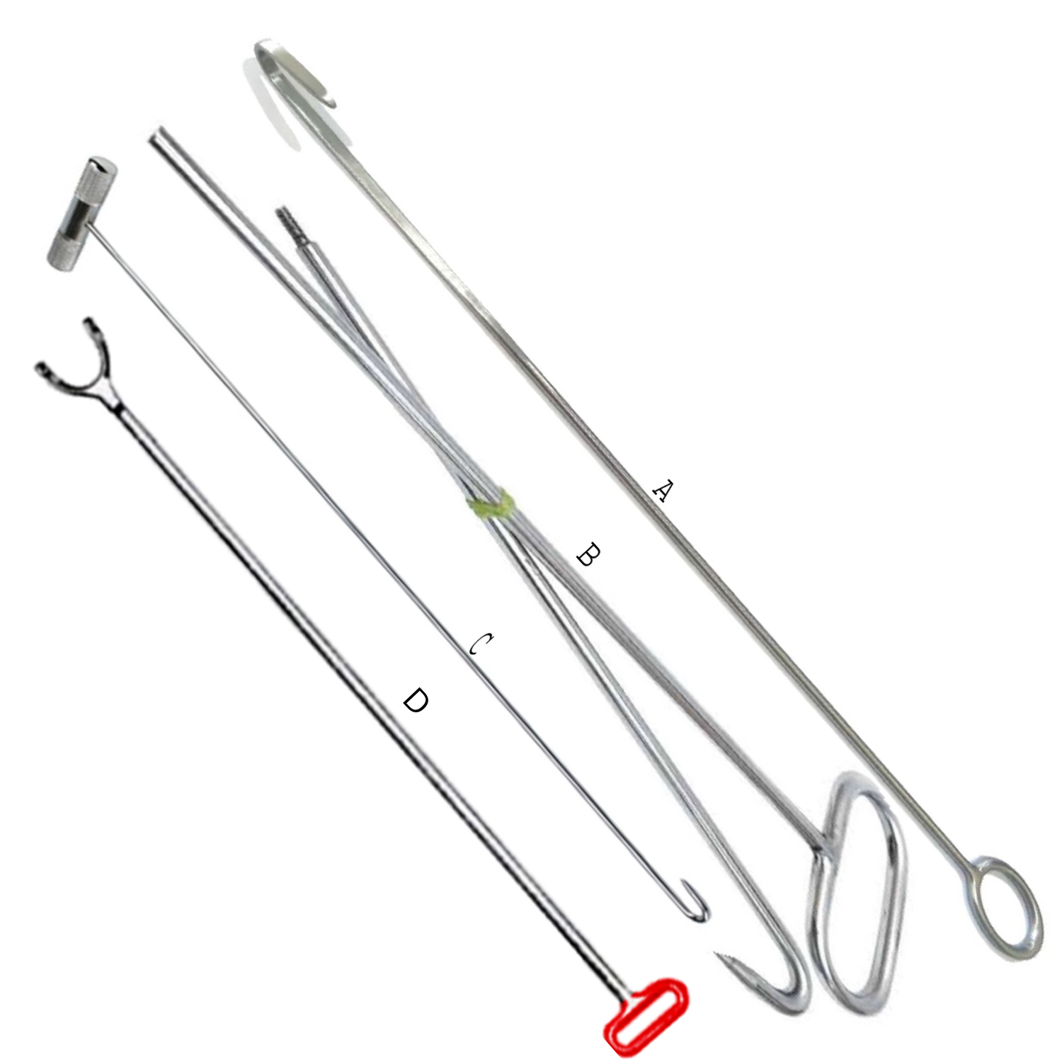 (WI-722) OBSTETRIC HOOK, FOR PIGS S/S 54-100 CM????