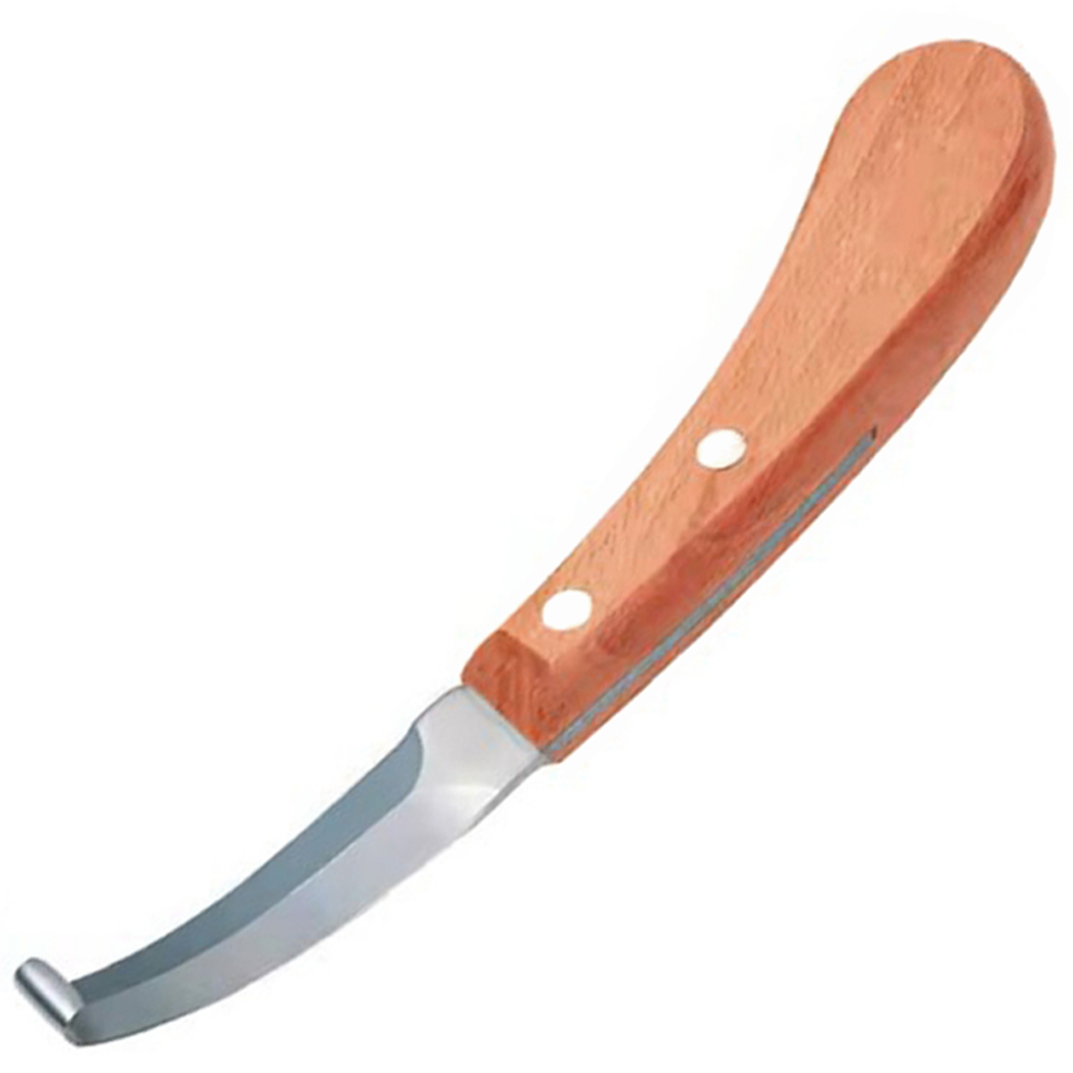(WI-1238) HOOF KNIFE WIDE FULL DOUBLE BLADE(Sheesham Wood)????????????