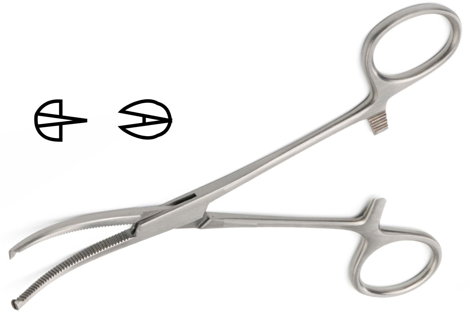 (WI-10014)KOCHER ARTERY FORCEPS, CURVED TEETH✂