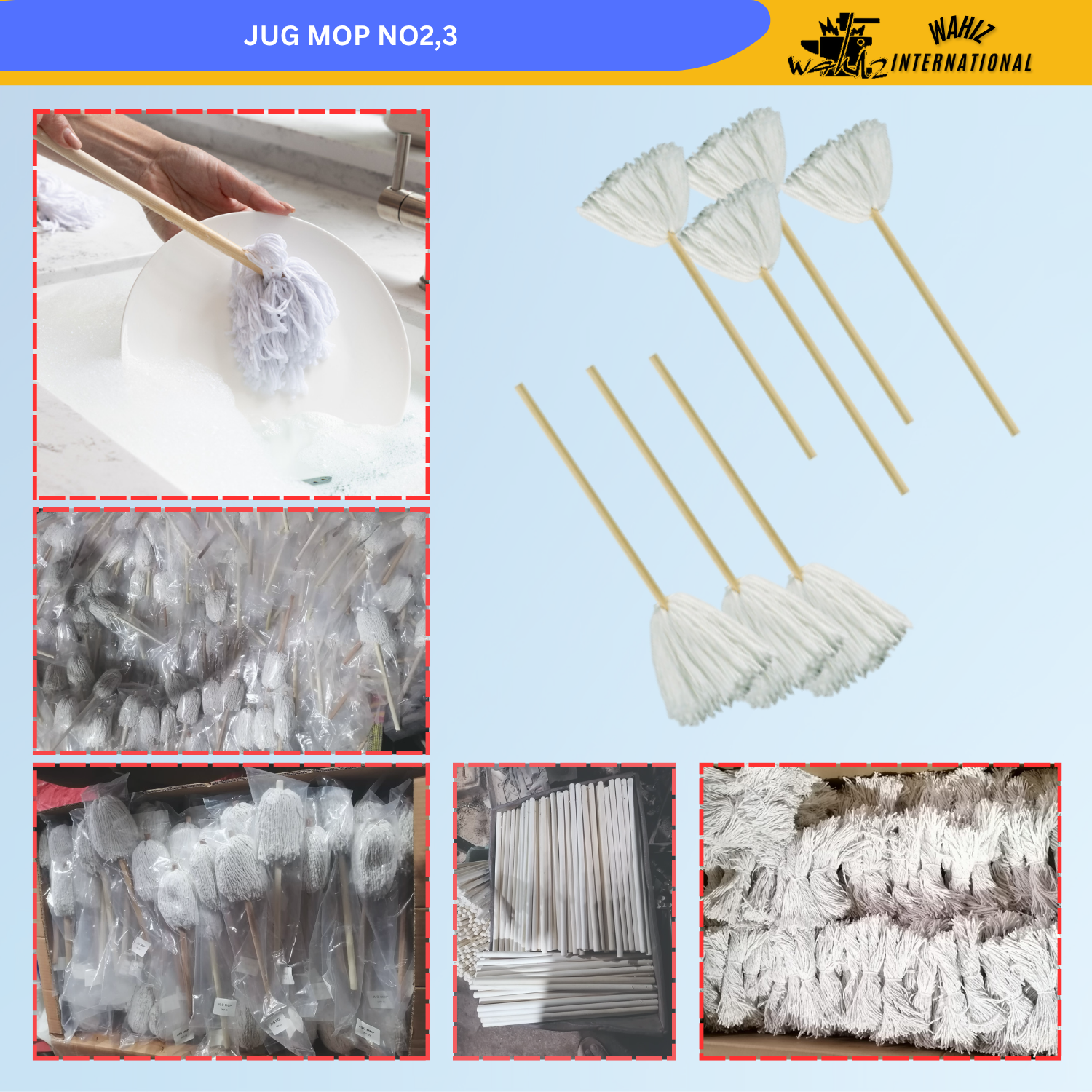 (WI-19001-783) DISH WASH MOP BEECH 33CM